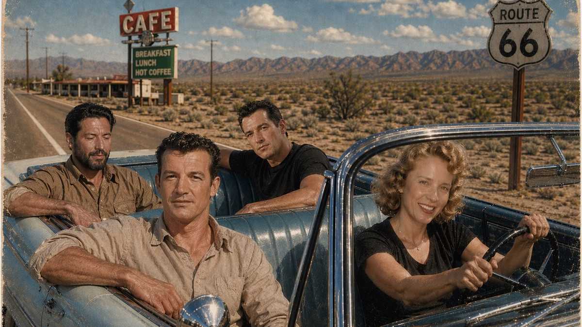 AI Image of convertible postcard
