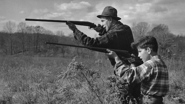 father and son hunting