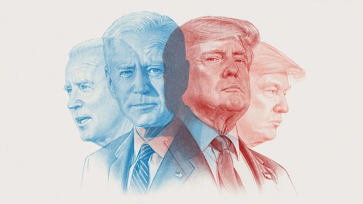 image of Biden and Trump