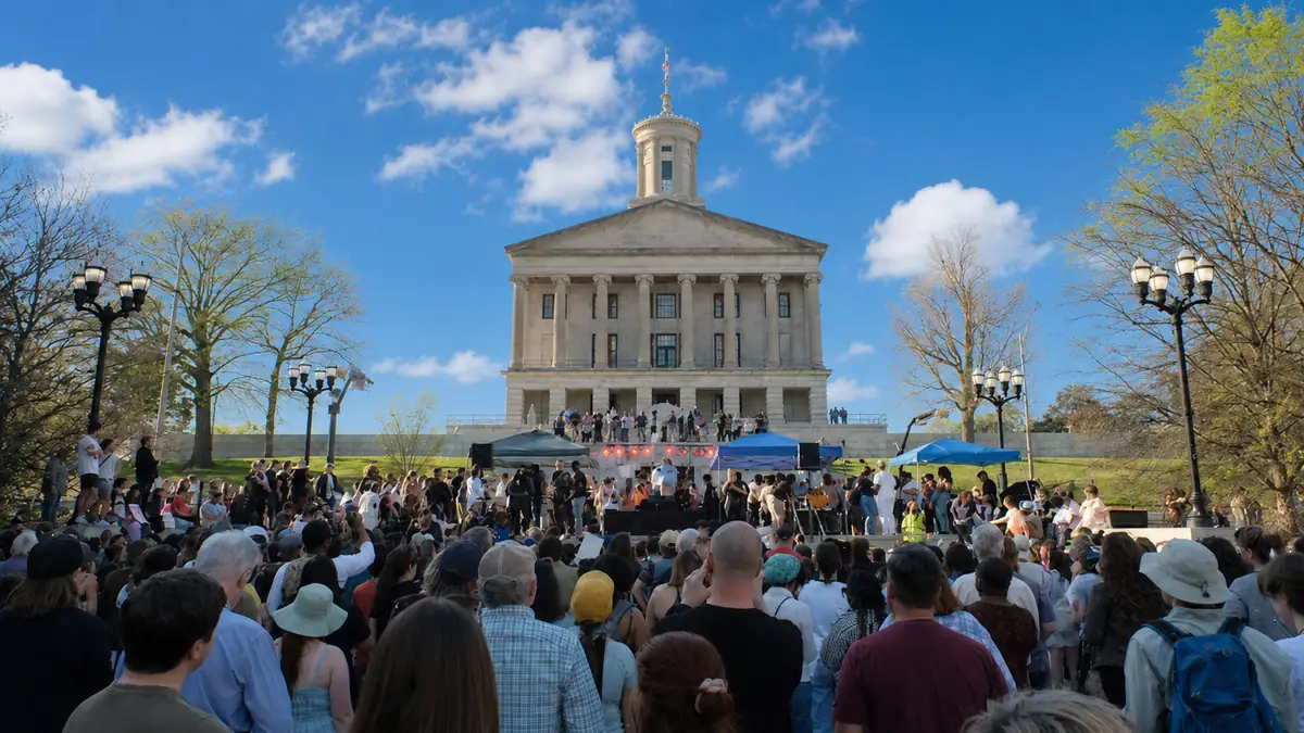 AI illustration of the Tennessee State House